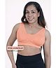 Zelena 92% Modal 8% Elastane Knit Solid Nursing Bra - Paper Peach