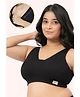 Zelena 97% Cotton 3% Spandex Knit Solid Padded Maternity Bra - Black