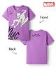 Honeyhap Marvel Single Jersey Knit T-Shirt Half Sleeve Round Neck Spider-Man Glow in the Dark Graphic Lavender 12-14 Years