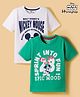 HoneyHap Disney Single Jersey Knit T-Shirts Half Sleeves Graphic Pack of 2 Multi Color 4-5 Years