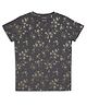 CHILINS Cotton Knit Half Sleeves Hearts Printed Tee - Grey Golden