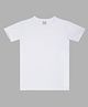 CHILINS Knit Half Sleeves Solid  Tee - White