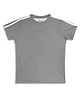 CHILINS Knit Half Sleeves Solid Tee - Grey