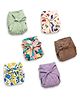 Cocoon Care Bamboo Cotton Knit Printed Baby Nappies  Multicolor