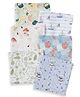Cocoon Care Bamboo Cotton Knit Printed Baby Wash cloth   Multicolor