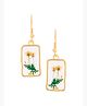 Yellow Chimes Earrings (YCFJER-102FLRLF-GL)