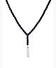 Yellow Chimes Pendant for Men | Black Beads Mala Necklace for Men | Fashion Stainless Steel Neck Chains for Boys | Accessories for Men | Birthday Gift for Men and Boys Anniversary Gift for Husband