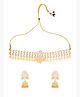 Yellow Chimes Gold Plated Jewellery Set for Women | Traditional Kundan Studded Choker Set for Women | White Pearl Necklace Set for Girls | Birthday Gift for Girls & Women Anniversary Gift for Wife
