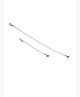 Yellow Chimes Silver Chain Extenders | Rhodium Plated Back Chain for Necklace | Chain extender for necklace with hooks | Combo of 2 Extenders | 6