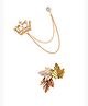 Yellow Chimes Brooches for Men | Blazer Accessories for Men | Fashion Leaf and Crown Brooch Pin for Men | Brooch Pin for Men | Combo of 2 Pins | Birthday Anniversary Gift for Men
