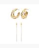 1 Yellow Chimes Elegant Simple Big Round Hoop Latest Design Gold Plated Pa|1 Yellow Chimes Elegant Gold Plated Geometric Design Hoop Earrings for Wom