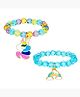Melbees by Yellow Chimes Bracelet for Kids and Girls Charm Bracelets for Kids and Girls | Combo of 2 Beads Beaded Unicorn and Rainbow Charm Bracelet | Birthday Gift For Kids and Girls