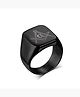 Rock Cool Casual Antique AG Masonic Logo Religious Freemason Symbol Black Titanium Steel Ring for Men  Boys fgs..fg