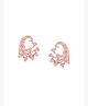 Yellow Chimes AD Stud Earrings for Women | American Diamond Earring for Girls | Rose Gold Plated AD Crystal Stud Earring | Birthday Anniversary Gift for Women Wife