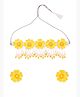 Yellow Chimes Jewellery Set(YCTJJS-698FRLPRL-YL)