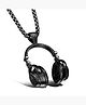 Music Headphone Stainless Steel Pendant for Men and Boys fgs..fg