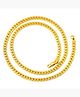 Yellow Chimes Classic 316L Stainless Steel Flat Mesh Gold Plated Unisex Gold Chain for Women and Men
