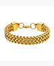 Yellow Chimes Bracelets for Men and Boys Fashion Gold Bracelet for Men | Gold Plated Stainless Steel Dual Link Chain Bracelet for Men | Birthday Gift for Men and Boys Anniversary Gift for Husband