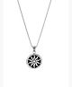 Yellow Chimes Powerful Sun Steel by Yellow Chimes Pendant for Men (Silver)(YCSSPD-G1130-BK)
