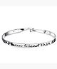 Yellow Chimes Bracelet for Women and Girls Fashion Silver Kadaa Bracelets for Women | Silver Toned Express Your Feelings Collection Sister Message Bracelet | Birthday Gift For Girls and Women