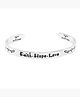 Faith Hope Love Inspirational Gifts Message Engraved Mirror Polish Stainless Steel Unisex Karma Band Kada Bracelet for Men and Women fgs..fg
