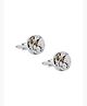 Yellow Chimes Cufflinks for Men and Boys Silver Cuff links | Formal Stainless Steel Steampunk Retro Vintage Cuff links Watch Movement Shape Cufflink | Birthday Gift for Men & Boys Anniversary Gift for Husband