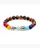 r Dvine Collection Tigers Eye Lucky Elephant 7 Chakra Healing Bracelet for Men  Women fgs..fg