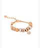 Yellow Chimes Vistelle Bracelet for Women Crystal Bracelets for Women | Gold Plated Valentines Special Love Heart Crystal Charm Bracelet | Birthday Gift For Girls Valentine Gift for Girls