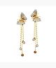Yellow Chimes Moxie Collection Butterfly and Strings CZ Earrings for Women and Girl