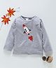 Menga Wa Rocket Print Tee - Grey