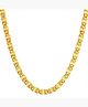 Yellow Chimes Chain for Men Golden Chain for Boys 316L Stainless Steel Spiral Figaro Interlinked Neck Chain for Men and Boys