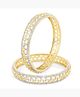 Yellow Chimes Classic Design Set of 2 Pcs White AD,American Diamond Studded 18k Gold Plated Handcrafted Bangles Set for Women & Girls (2.6) fgs