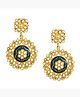 Yellow Chimes Traditional Kundan Meenakari Chand Bali Earrings for Women and Girls