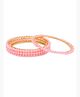 Yellow Chimes Gold-Plated Copper Beads Bangles set for Women's ( Pink )