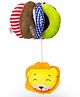 JoyCrate Height 15.5 cm Hide & Seek Peekaboo Ball  Soft Sensory Rattle Ball Toy with Lion for Babies - Multicolour