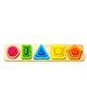 JoyCrate Nest-a-Shape Wooden Puzzle  Montessori Geometry Shape Sorting Toy for Kids - Multicolor