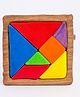 JoyCrate Fabric Tangram Puzzle for Kids - Soft Montessori Shape & Geometry Puzzle Toy for Toddlers