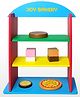 JoyCrate Joy Bakery Pretend Play Set Wooden Bakery Toy Kitchen with Cakes & Pastries for Kids