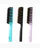 UMAI Round Vented Hair Brush for Quick Drying & Pain Free Detangling | Smoothens | Stylish design | Flexible Nylon Bristles | Suitable for all Hair types (Black-Purple-Blue, Pack of 3)