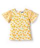Pine Kids Cotton Knit Top Floral Print Multi Color 5-6 Years