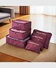 Travel Luggage Bag | LYN16-MRO | Maroon | pack of 6