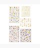 Yellow Chimes Nail Stickers(YCFJNLS-06LEFGHRT-C-MC)