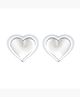 Yellow Chimes Opal Heart 925 Sterling Silver Hallmark and Certified Purity Valentine Special Studs Earrings for Women and Girls