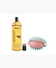 1  Rey Naturals Premium Cold Pressed Castor Oil  200 ML..vb|1  Shampoo Brush|Scalp Massager|XJPNKRN|Pink