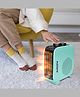 Fumato Portable Room Heater for Home | 2 Heat Settings-1000W/2000W | 2400 RPM | Silent Operation | Dual Placement | ISI Certified with 1 Yr Manufacturer warranty | Light Sea Green