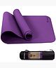 Strauss TPE Eco-Friendly Yoga Mat with Carry Bag |Anti-Slip Exercise & Fitness Yoga Mat for Men & Women|Home & Gym Mat for Workout, Yoga,Pilates & Floor Exercises|Sizes: 4mm/6mm/8mm,(Purple)
