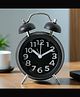 The Better Home Analog Alarm Clock (10cm) | Twin Bell Table Clock for Students, Bedroom, Heavy Sleepers, Kids, Study Table - Black, Plastic