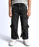 PURPLE UNITED KIDS Denim Woven Solid Cargo Style Jeans - Black