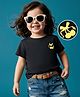 Kookie Kids Female Tshirts in Single Jersey fabric  Black