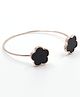 Pihoo Floral Detailed Adjustable Bracelet - Black